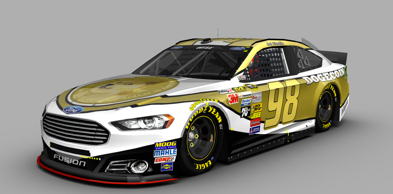 Dogecoin NASCAR car design