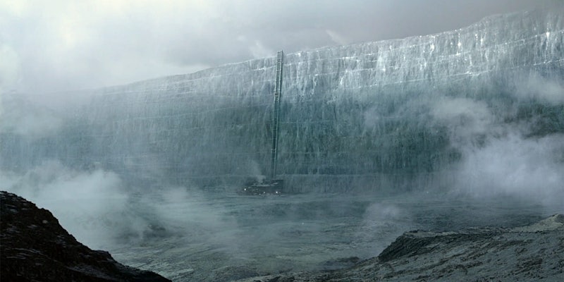The ice wall from Game of Thrones