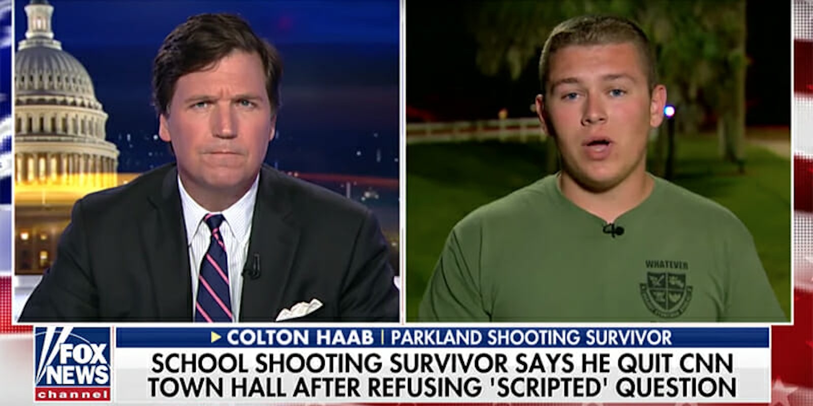 Parkland survivor Colton Haab's father admitted to altering an email in an exchange with CNN.