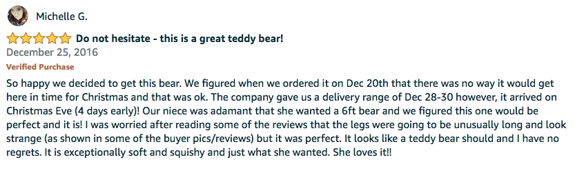 bear legs were fine