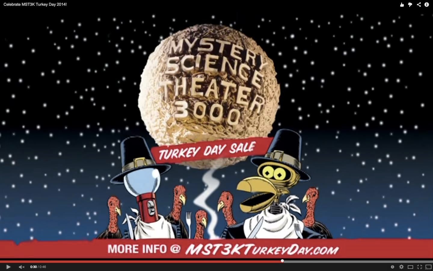 'MST3K' is taking over Turkey Day