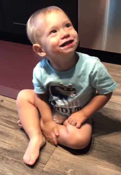 Baby likes protein powder