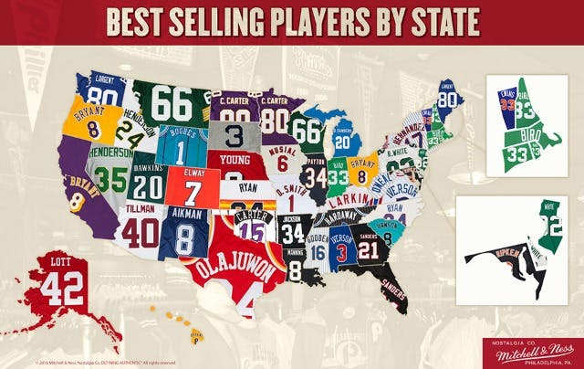 Very surprising name makes list of top-selling NBA jerseys by state