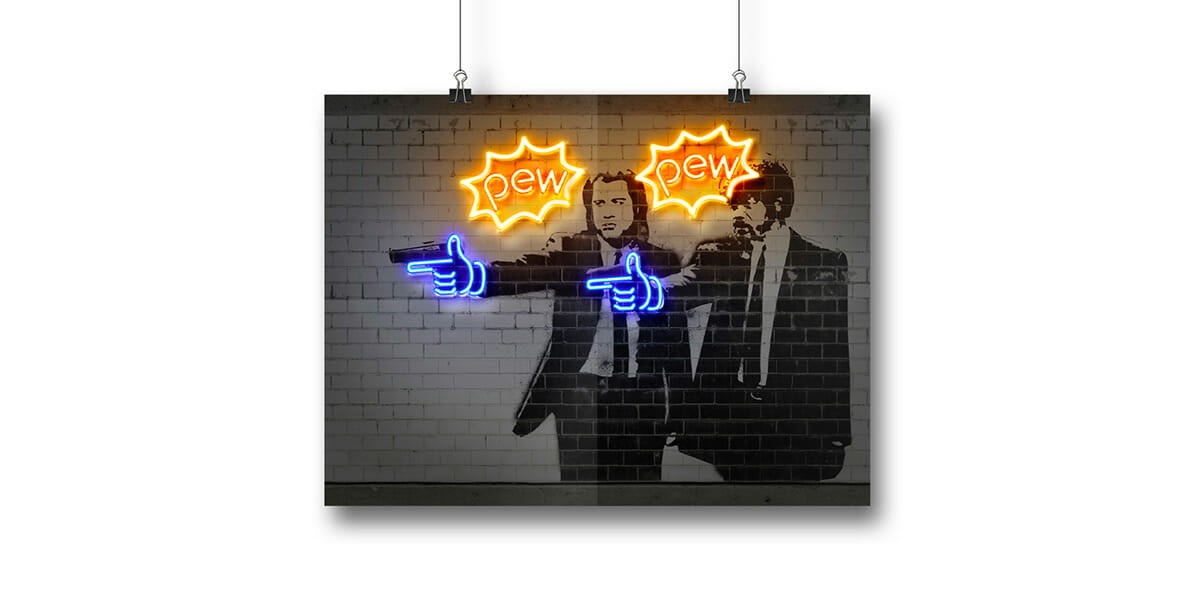 neon wall art