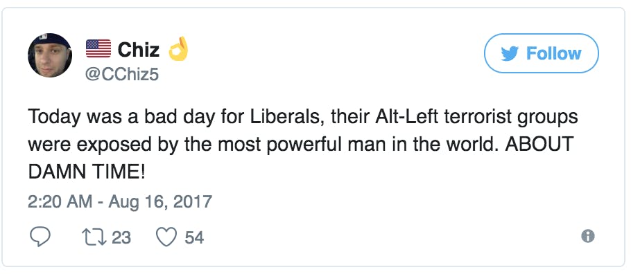 trump alt left