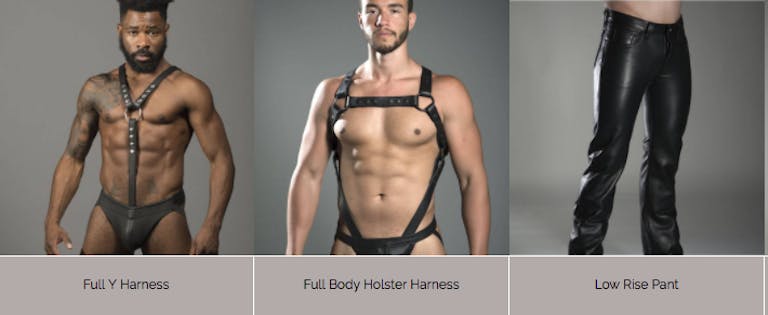 gay sex toys : Leather Man Designs' fetish fashion