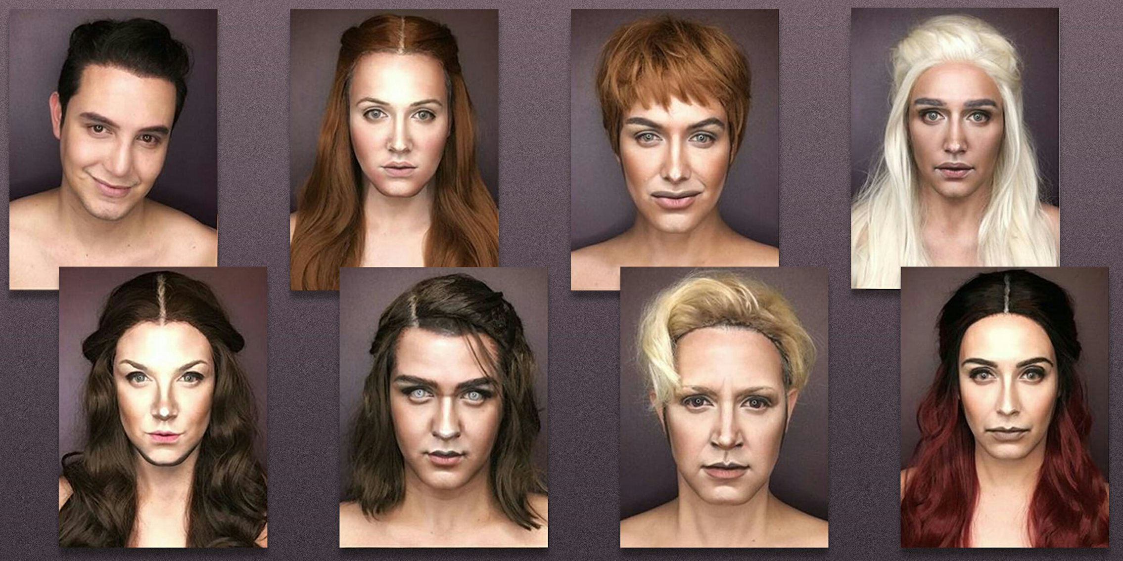 Man transforms into female Game of Thrones characters with makeup and wigs