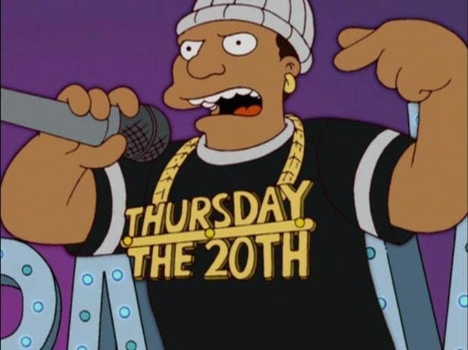 Thursday the 20th rapper