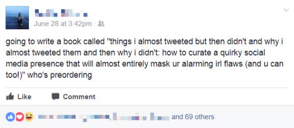funny facebook status