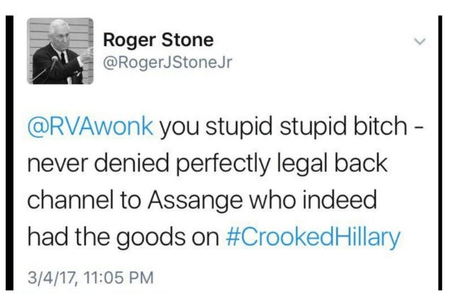 Roger Stone tweet