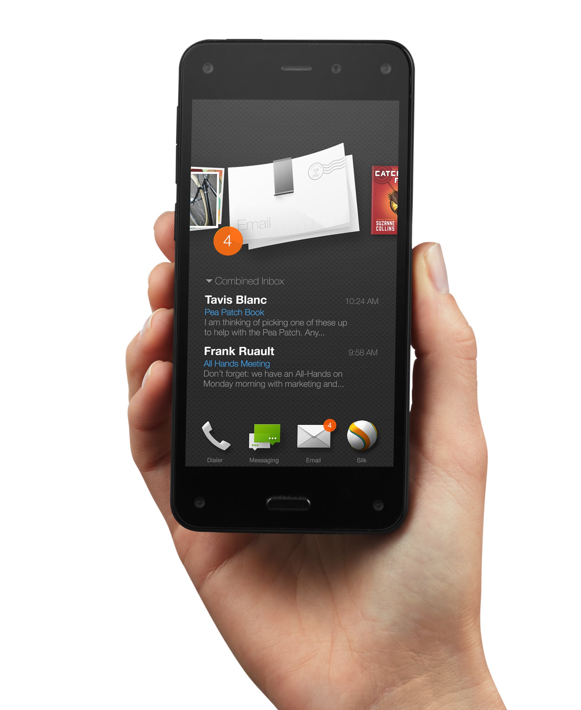 amazon fire phone in hand