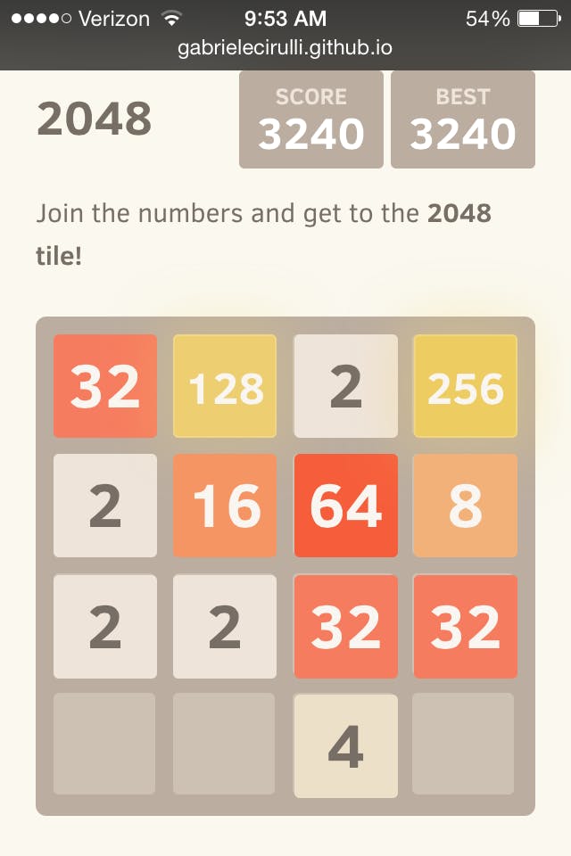 Win '2048' Game : Tips & Tricks / Demonstration 