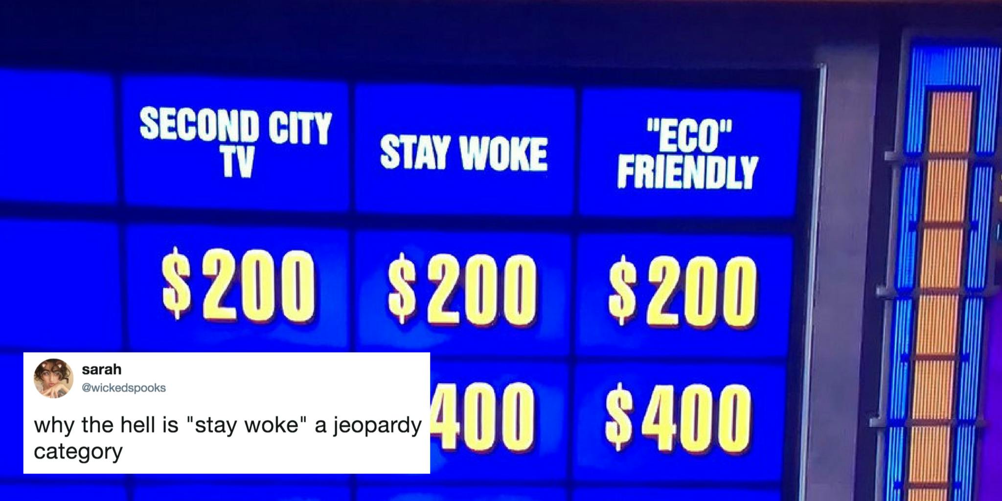Jeopardy made "stay woke" a question category