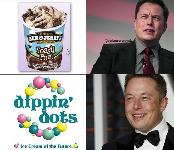 elon musk loves dippin dots