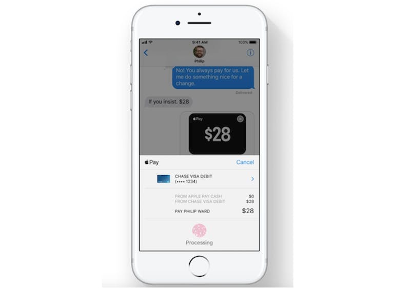 best ios 11 features : Apple Pay in Messages