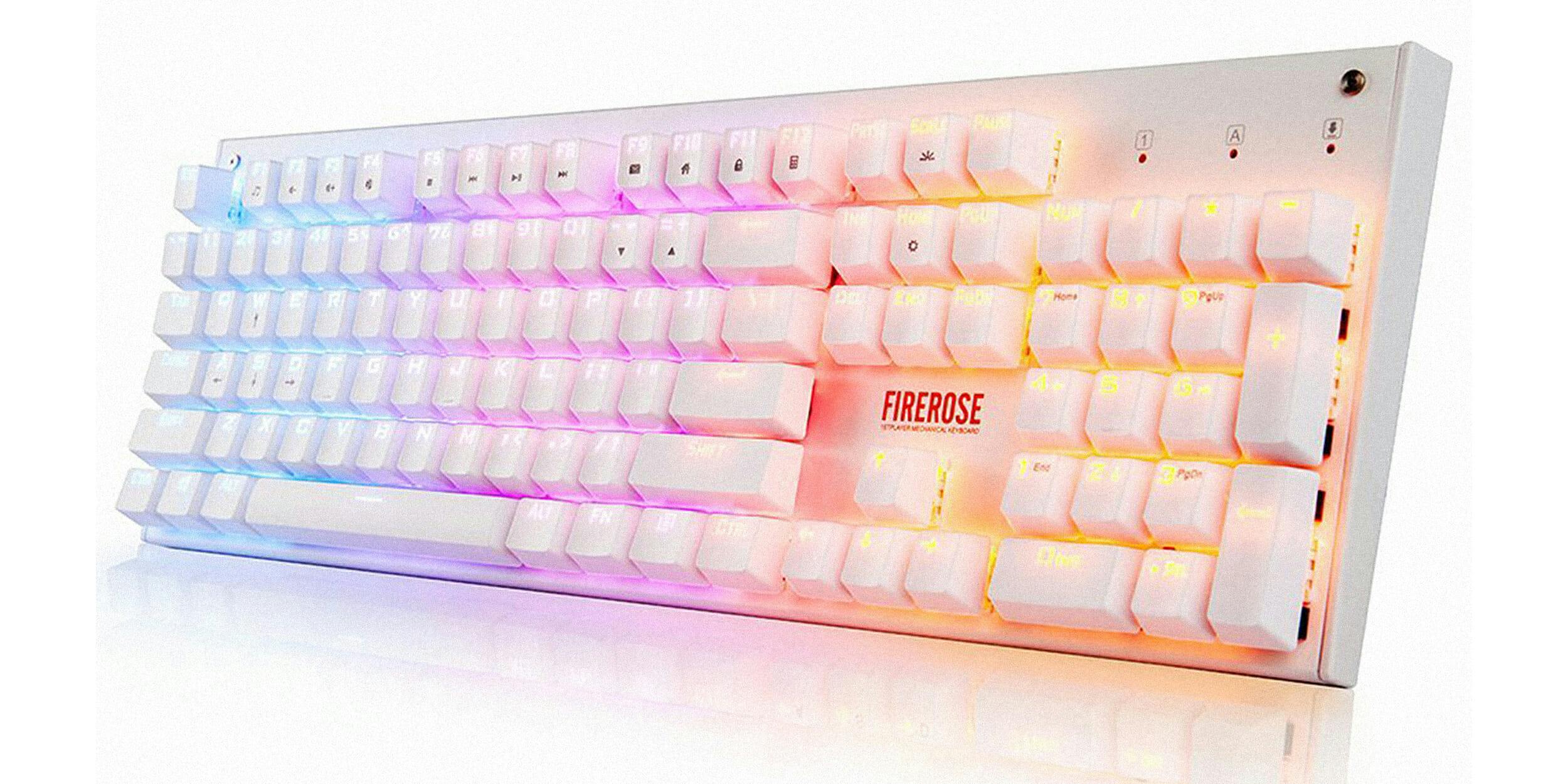 Firerose glowing keyboard