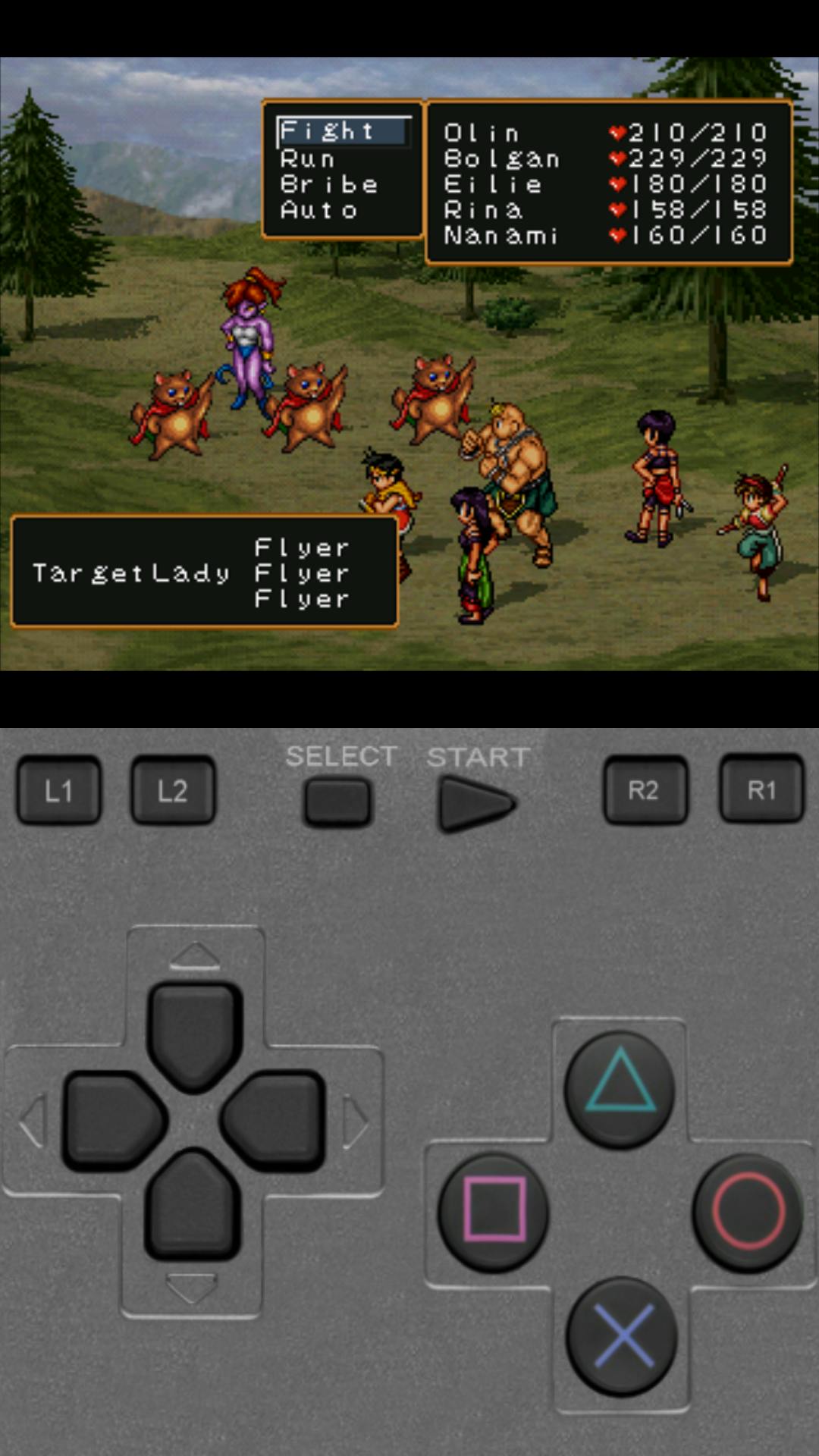 "Suikoden II" emulated by ePSXe