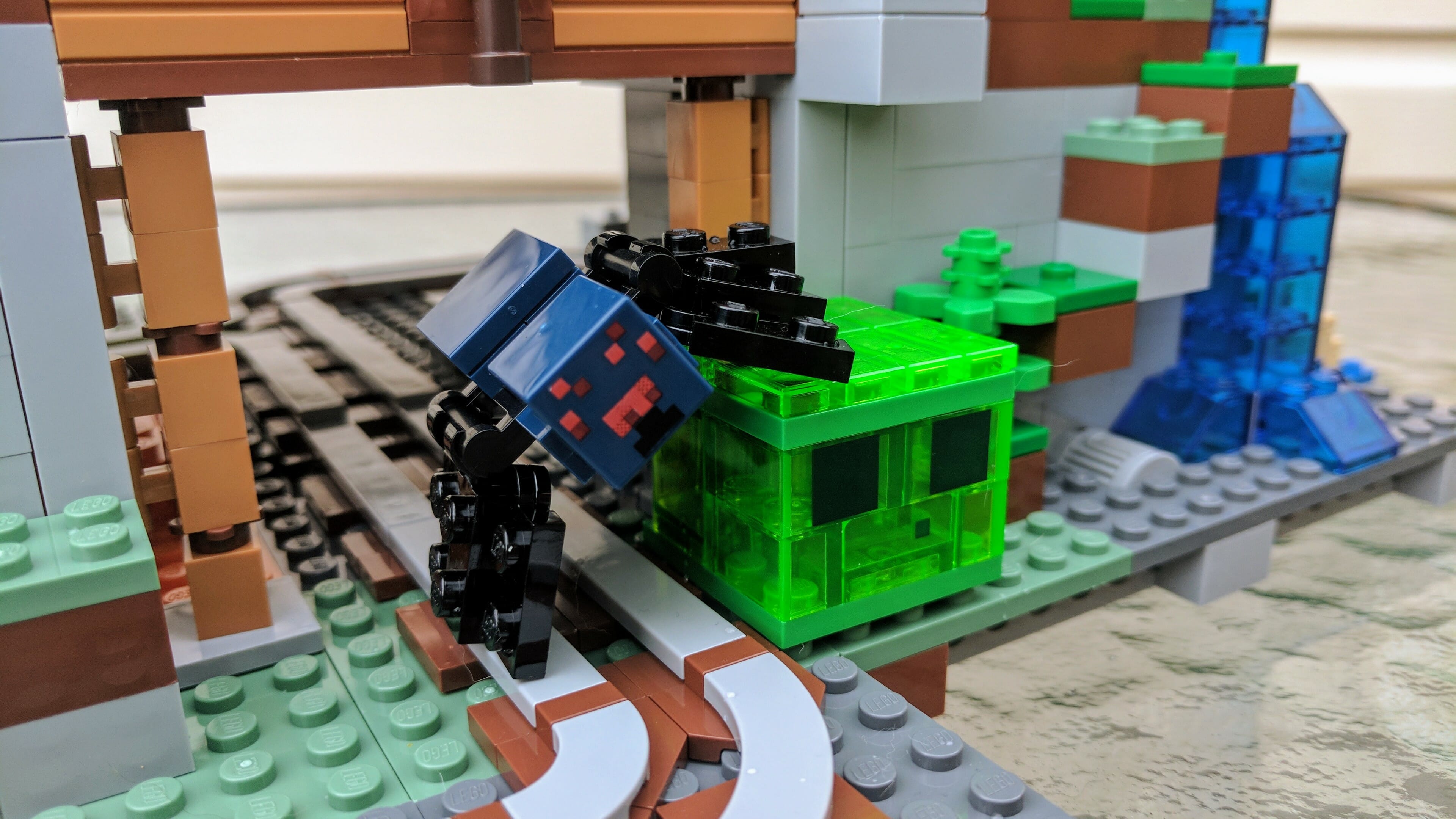 minecraft roller coaster lego