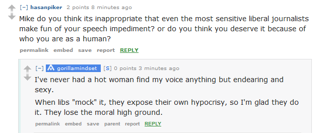 Right-wing provocateur Mike Cernovich hosted a Reddit Ask Me Anything (AMA) on Friday. It went about as well as you'd expect.