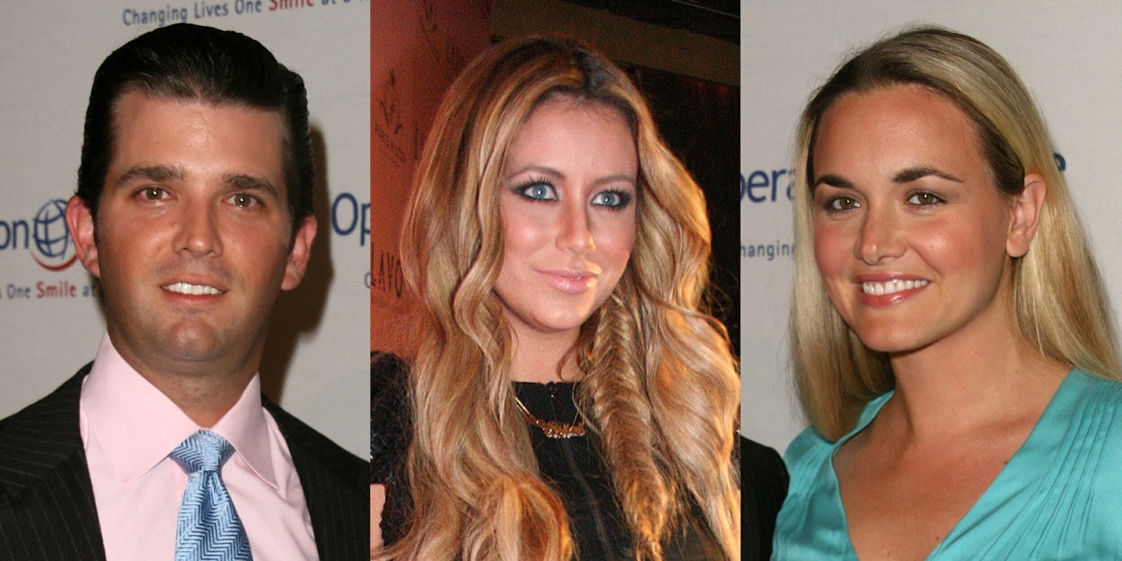 Vanessa and Donald Trump Jr with Aubrey O'Day