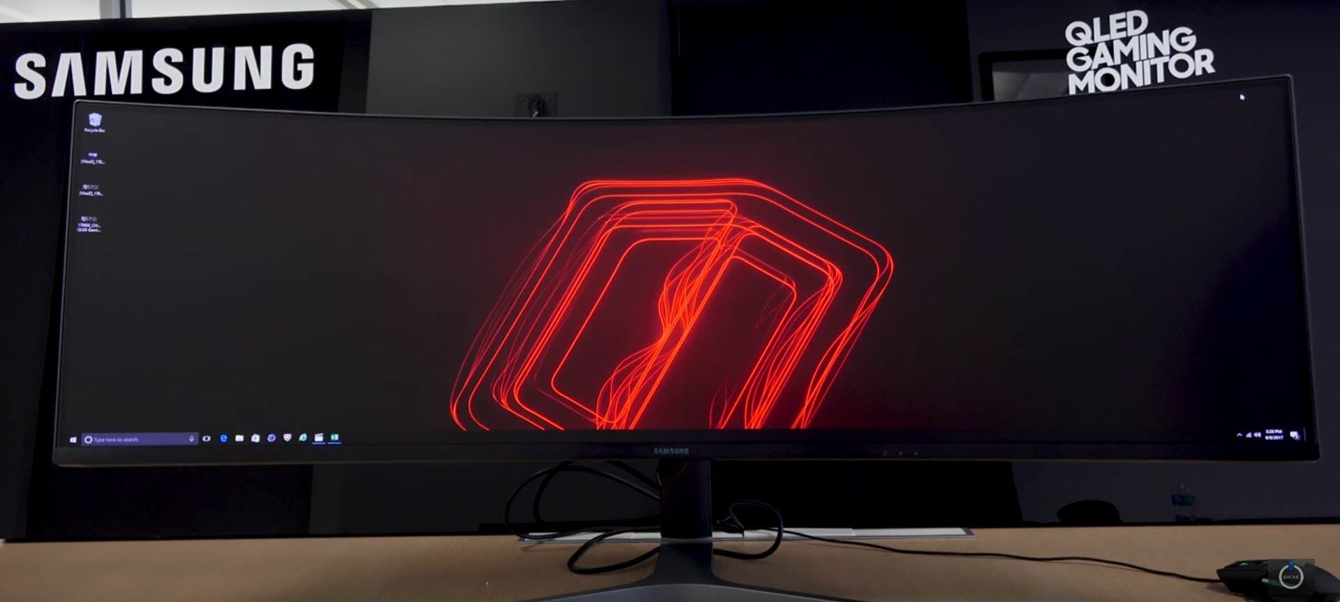 49-inch curved display