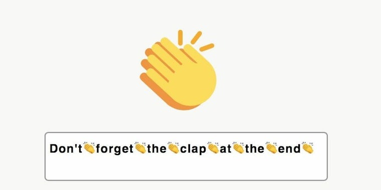 clap back clap emoji site