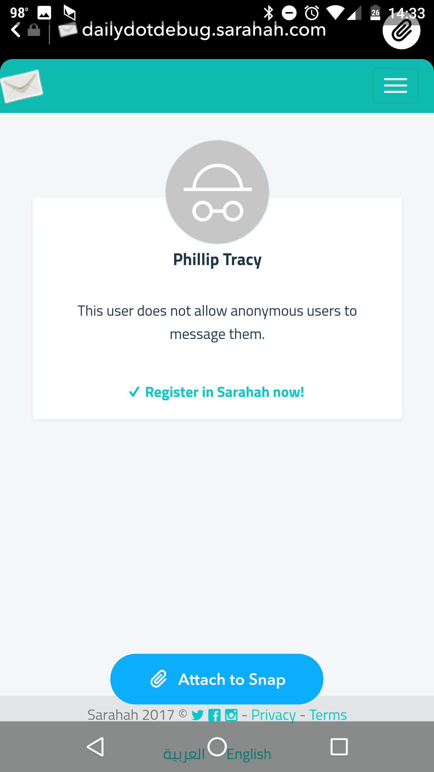 how to sarahah on snapchat