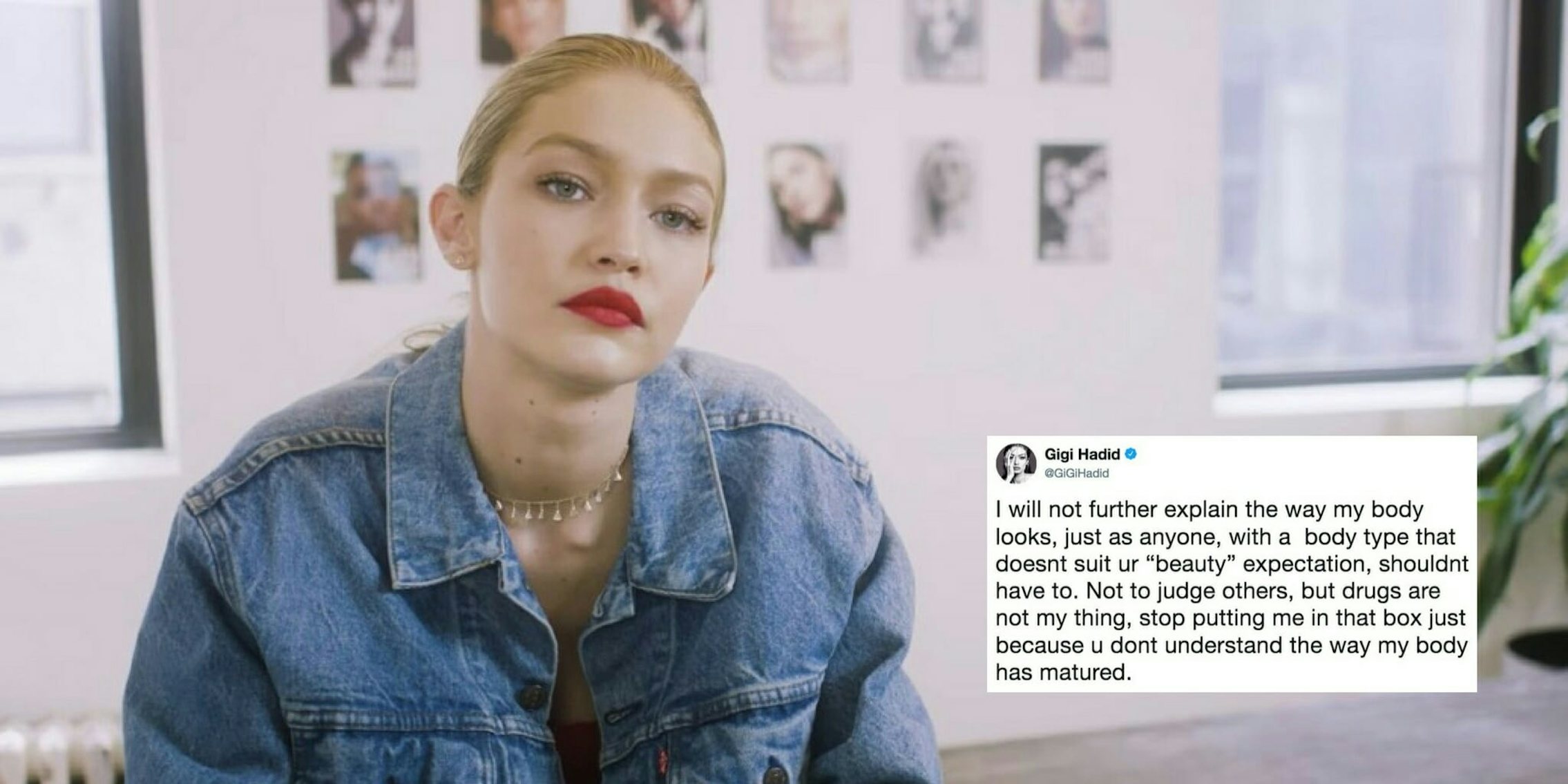 Gigi Hadid opens up about her Hashimoto's disease in a personal Twitter thread.