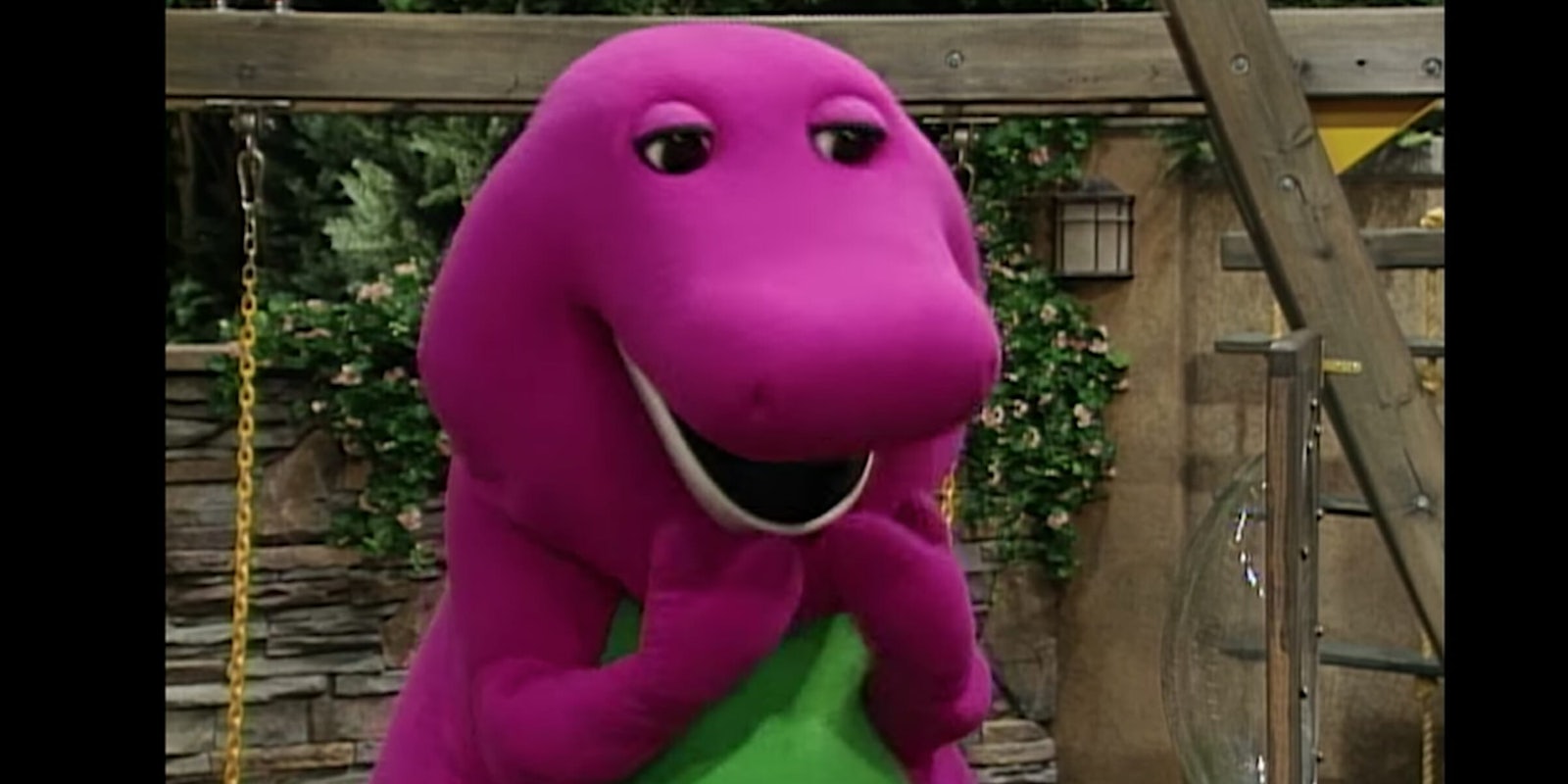 David Joyner, an actor who once played Barney the purple dinosaur, now runs a tantric sex business in California.