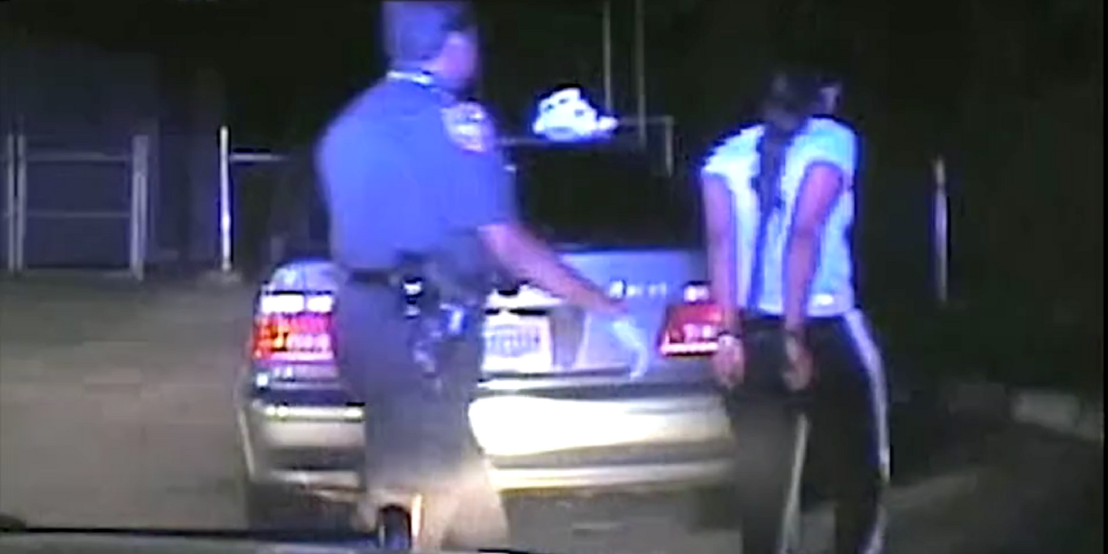 Dashcam footage showing Harris County deputies with Charneisha Corley