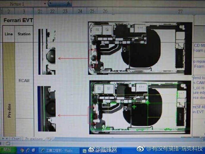 iphone 8 internal leak battery wireless charging