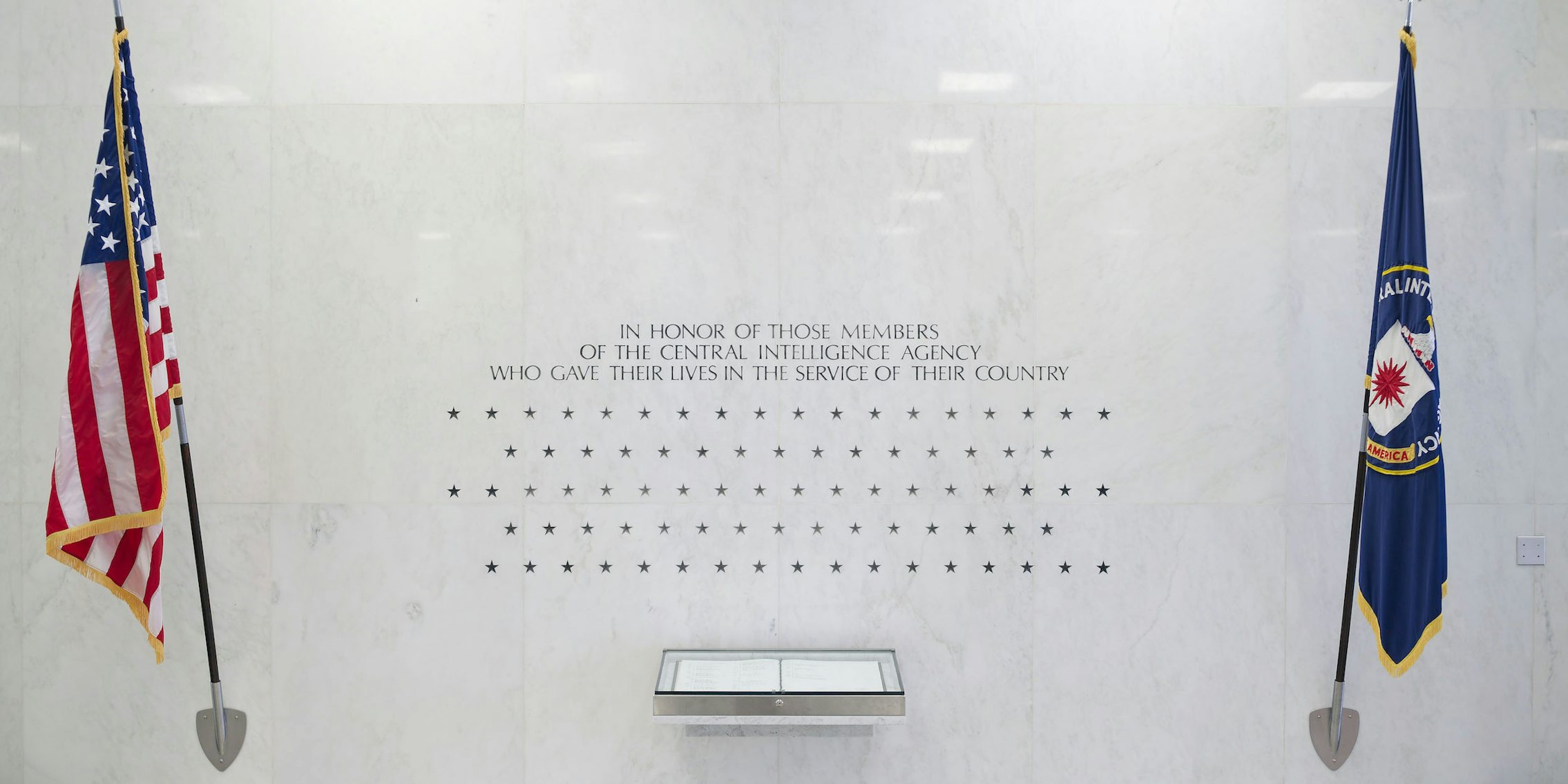 Memorial Wall located in the Central Intelligence Agency's Original Headquarters Building lobby.