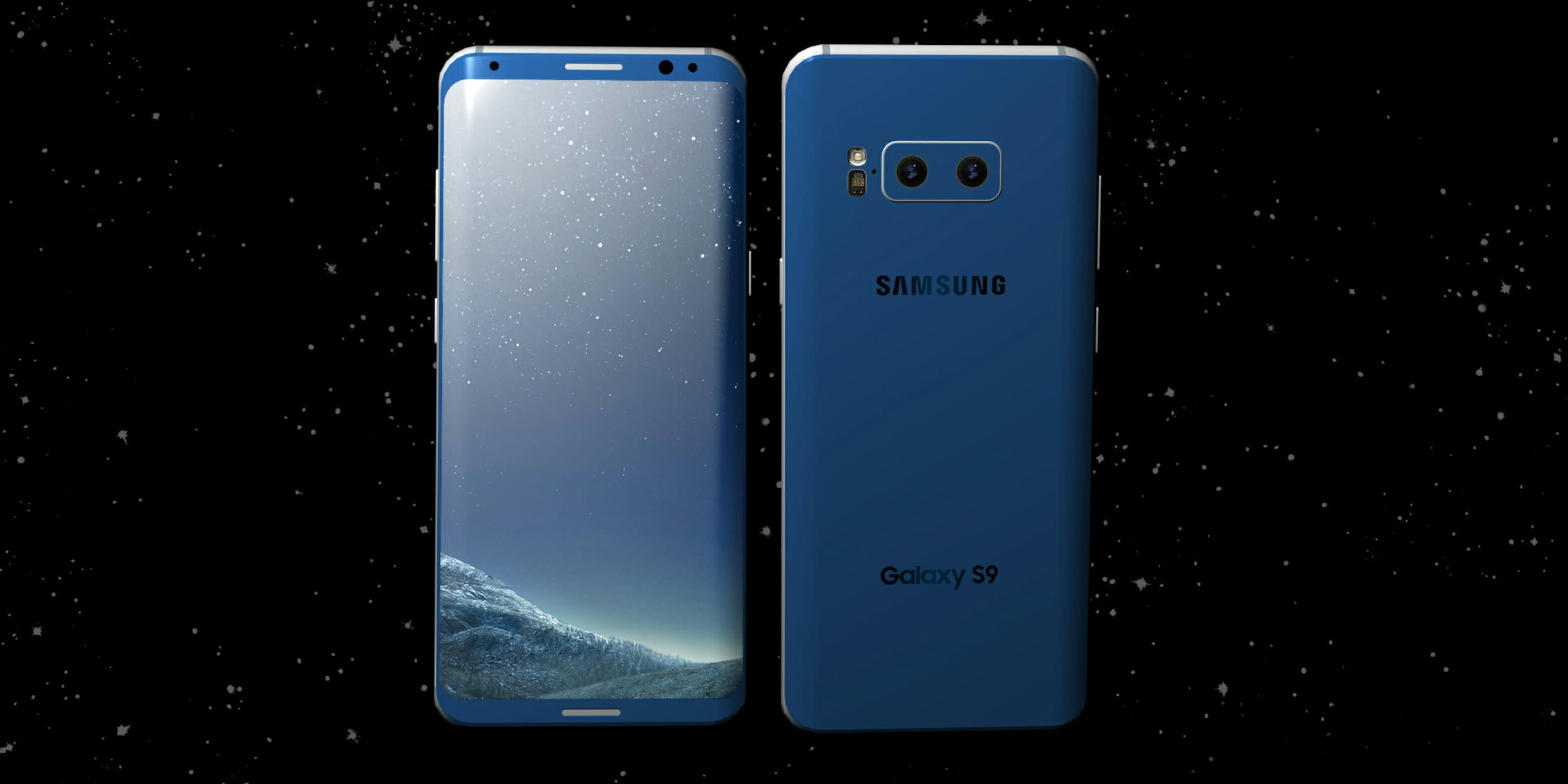 Samsung Galaxy S9 concept mockup