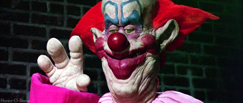 scary clown gif