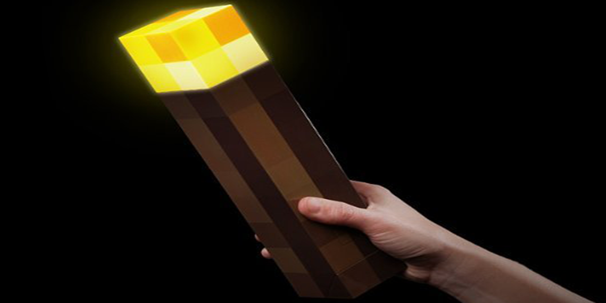 Prevent Pop up Hostiles With This Mountable Minecraft Light up Torch
