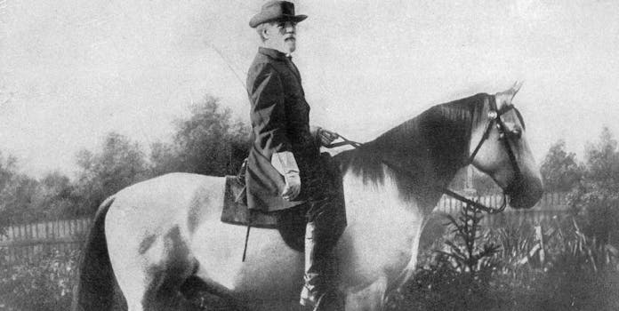 Robert E. Lee on horseback