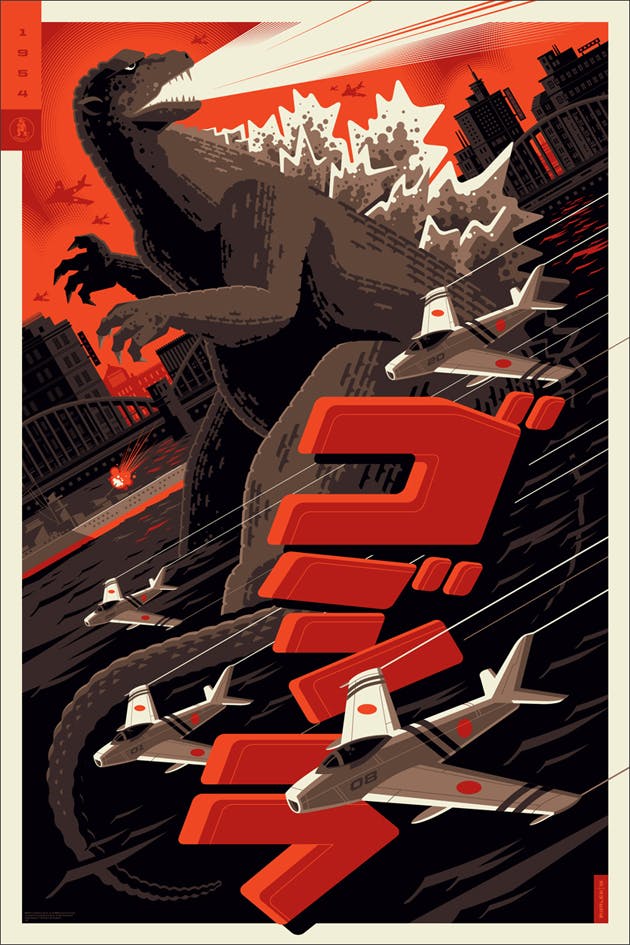 Godzilla, 24? x 36,? Edition of 250