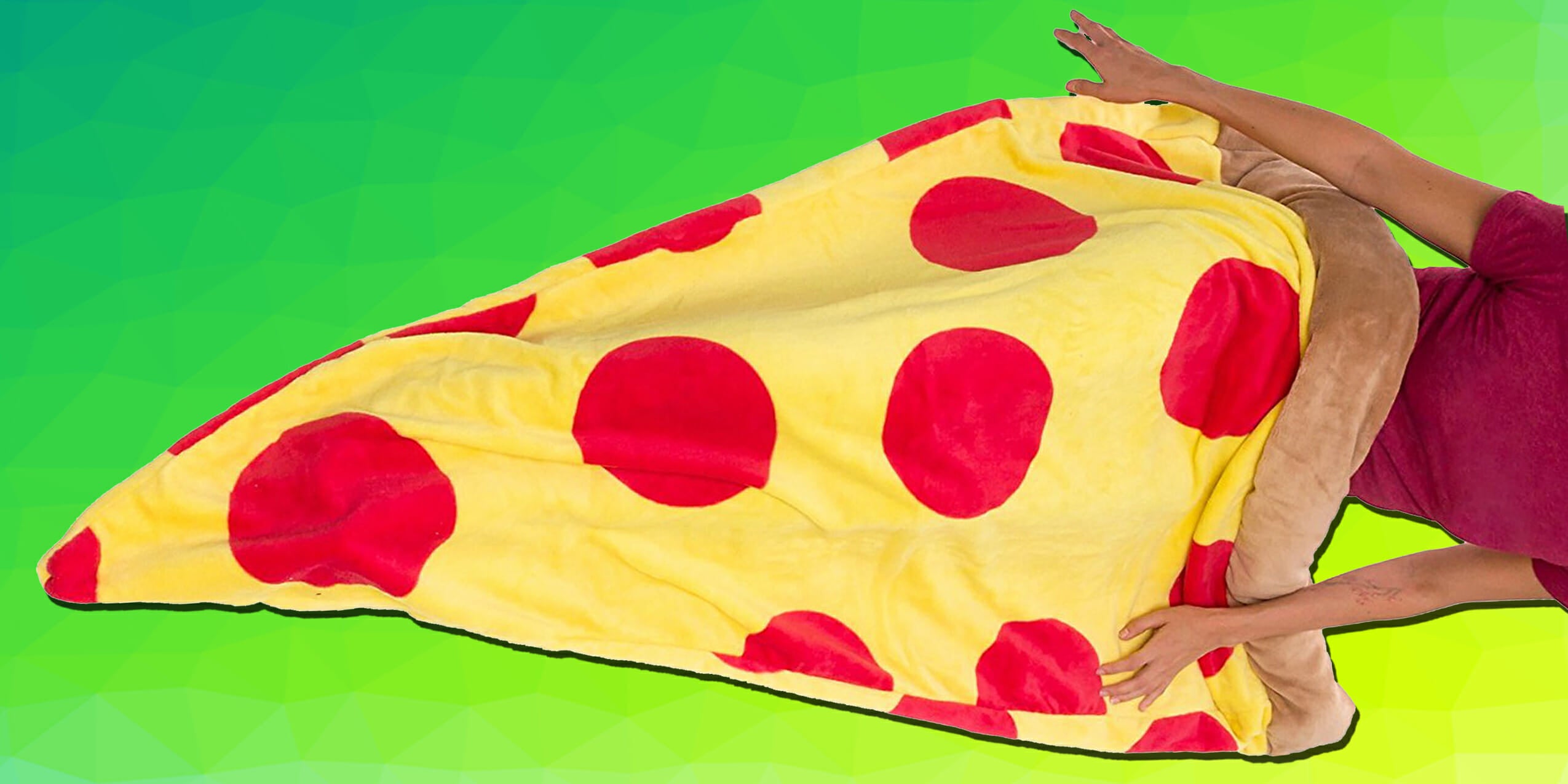 This pizza sleeping bag is straight out of your dreams