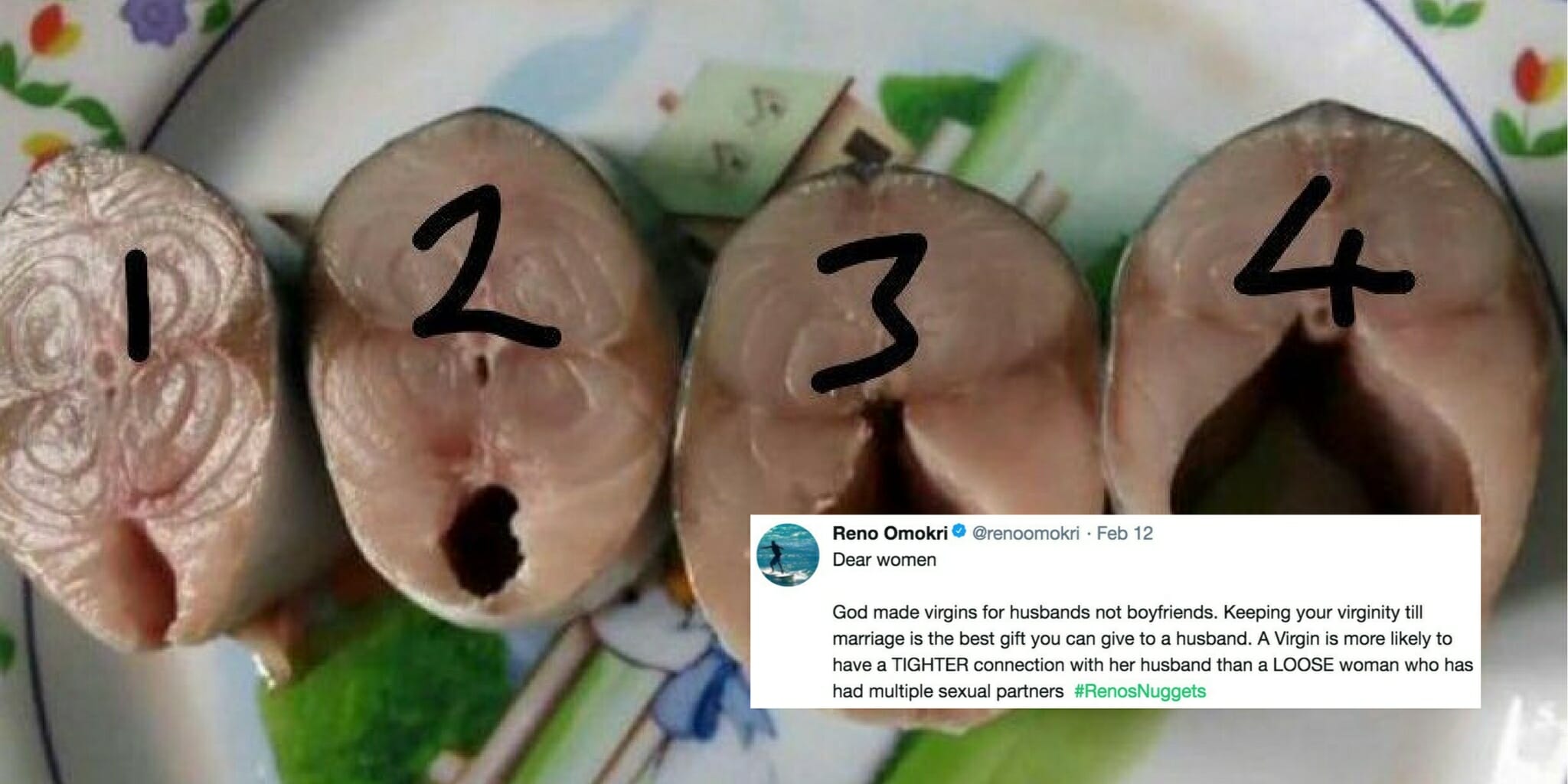 Man Uses Fish Filets To Model Stretchy Vaginas, Gets Grilled By Twitter pic