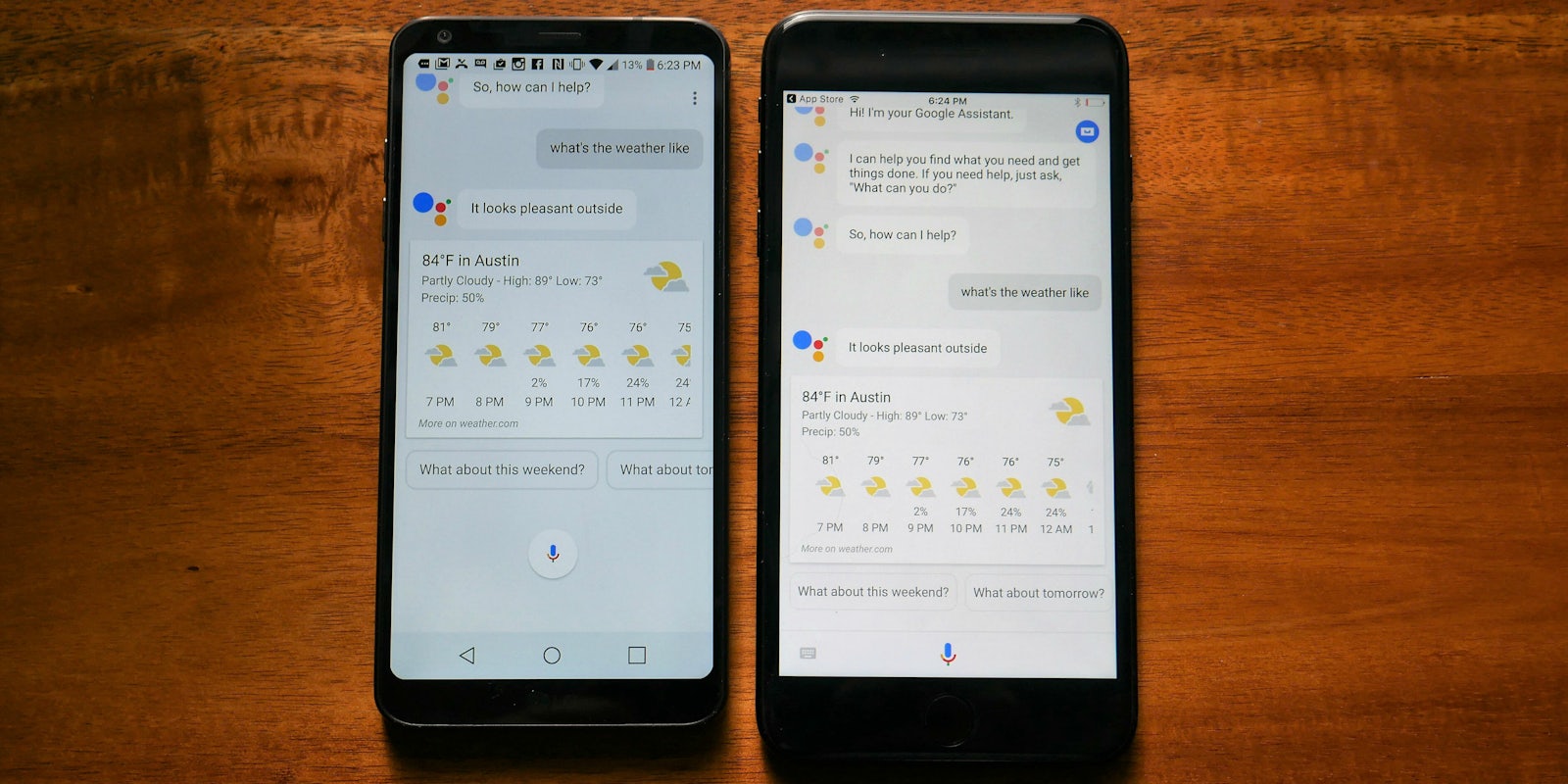 iphone vs android android assistant