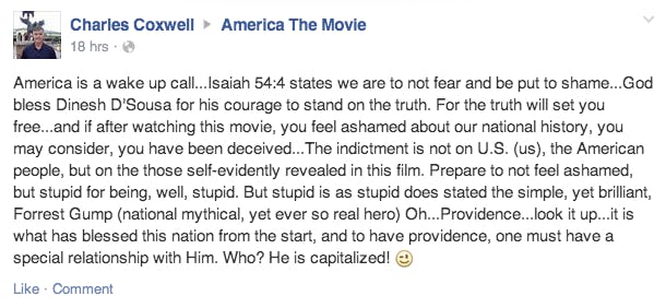 America Movie Facebook Comment