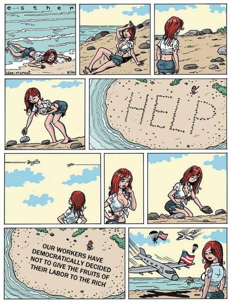 us military capitalism esther verkest help meme