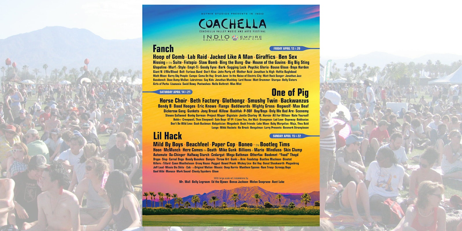 Coachella poster made by AI