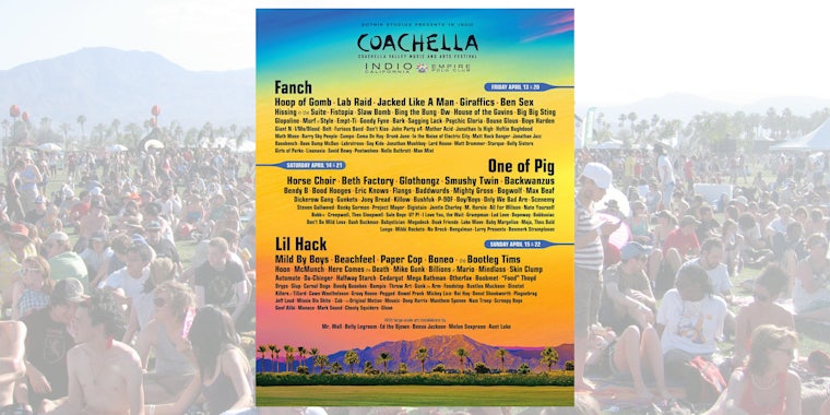 Coachella poster made by AI