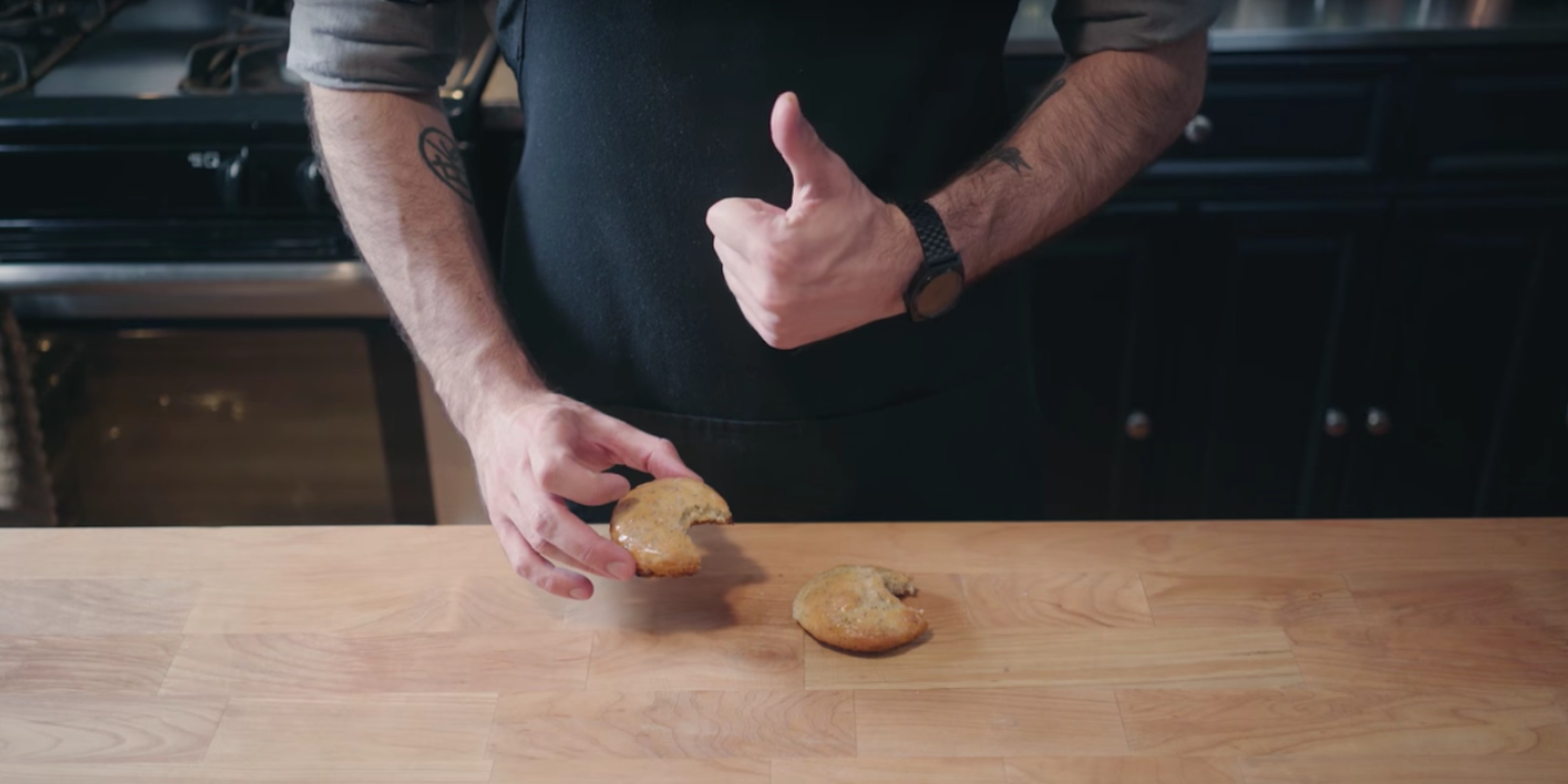 Binging With Babish does Seinfeld muffin tops