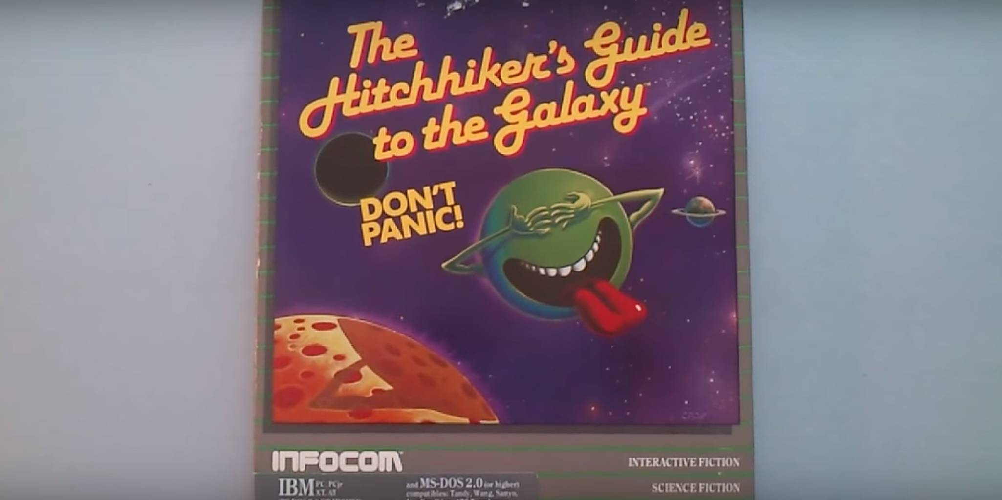 Play Douglas Adams' 'Hitchhiker's Guide' game for free on the BBC website