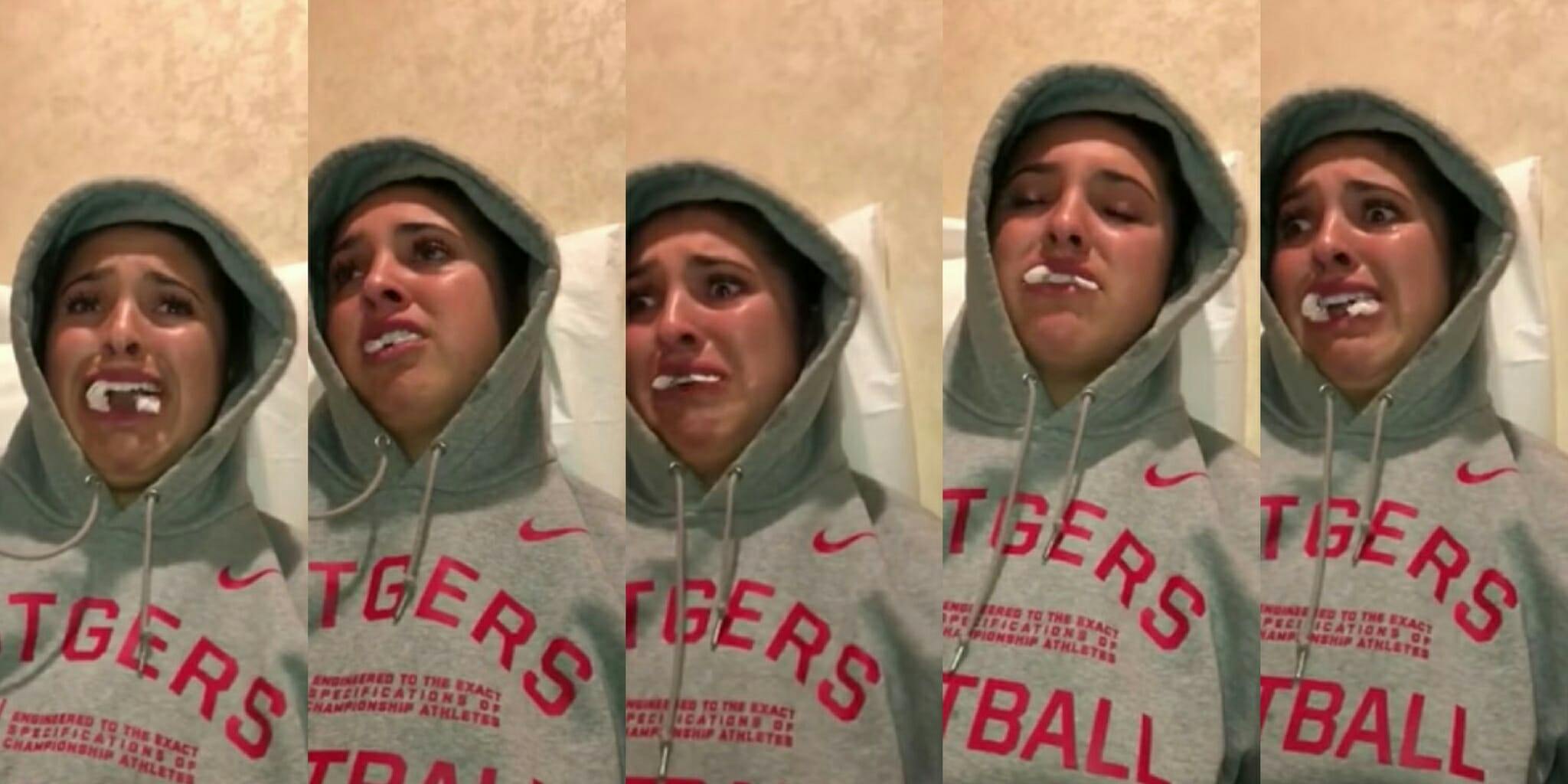 Haley talks about 'missing' the Super Bowl after getting her wisdom teeth removed.