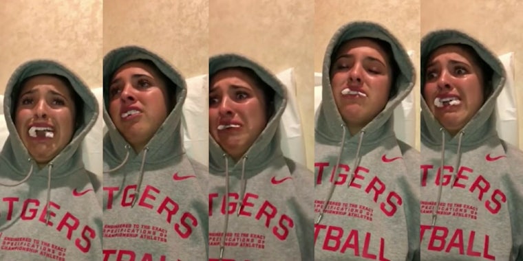 Haley talks about 'missing' the Super Bowl after getting her wisdom teeth removed.