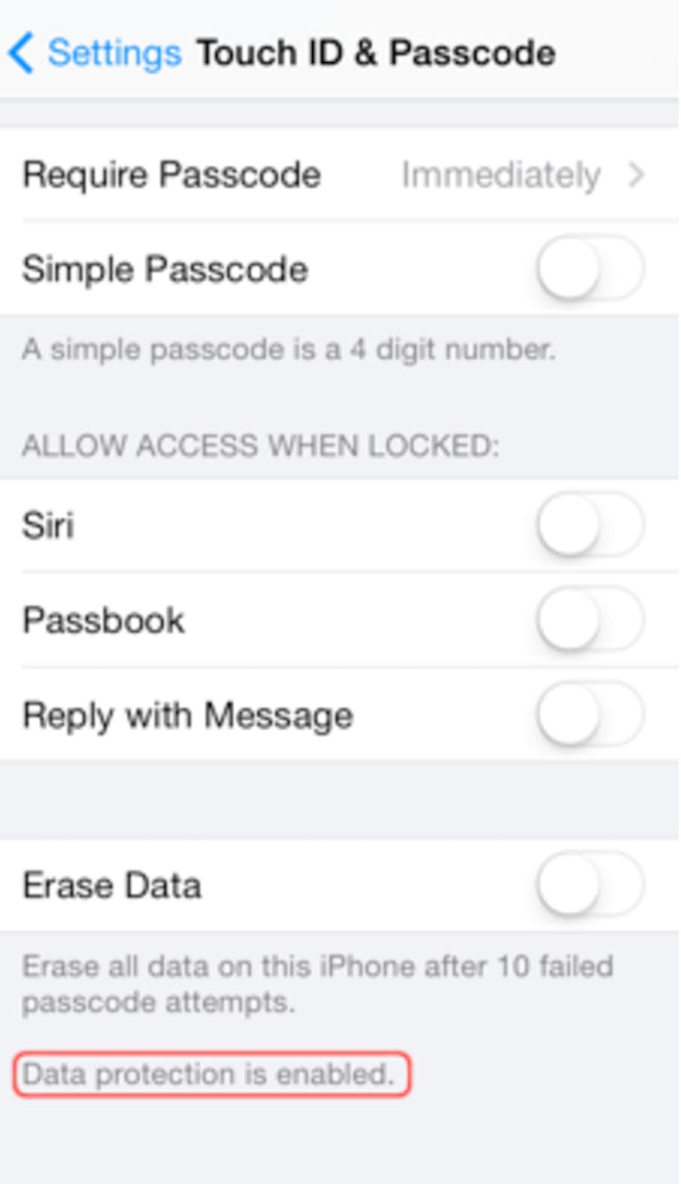How to encrypt iphone