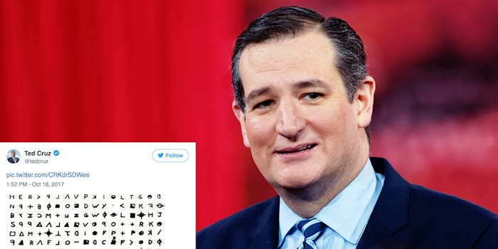 Ted Cruz Zodiac Killer Tweet